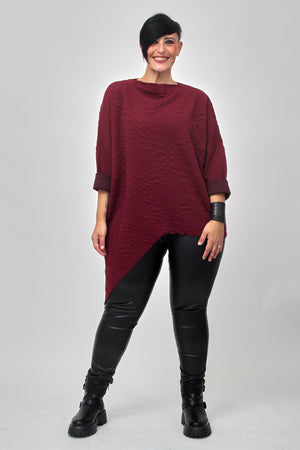 Maxi maglia punta - Vino