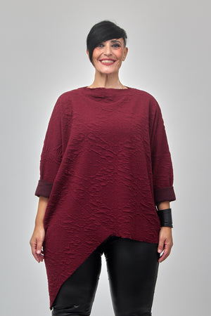 Maxi maglia punta - Vino