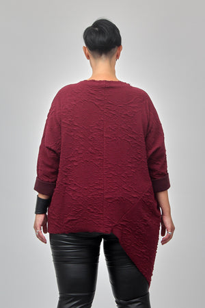 Maxi maglia punta - Vino
