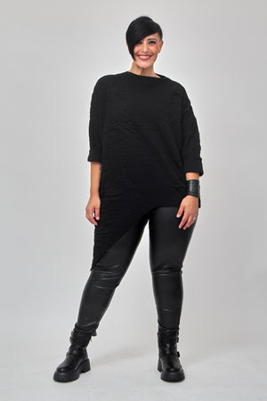 Maxi maglia punta - Nero