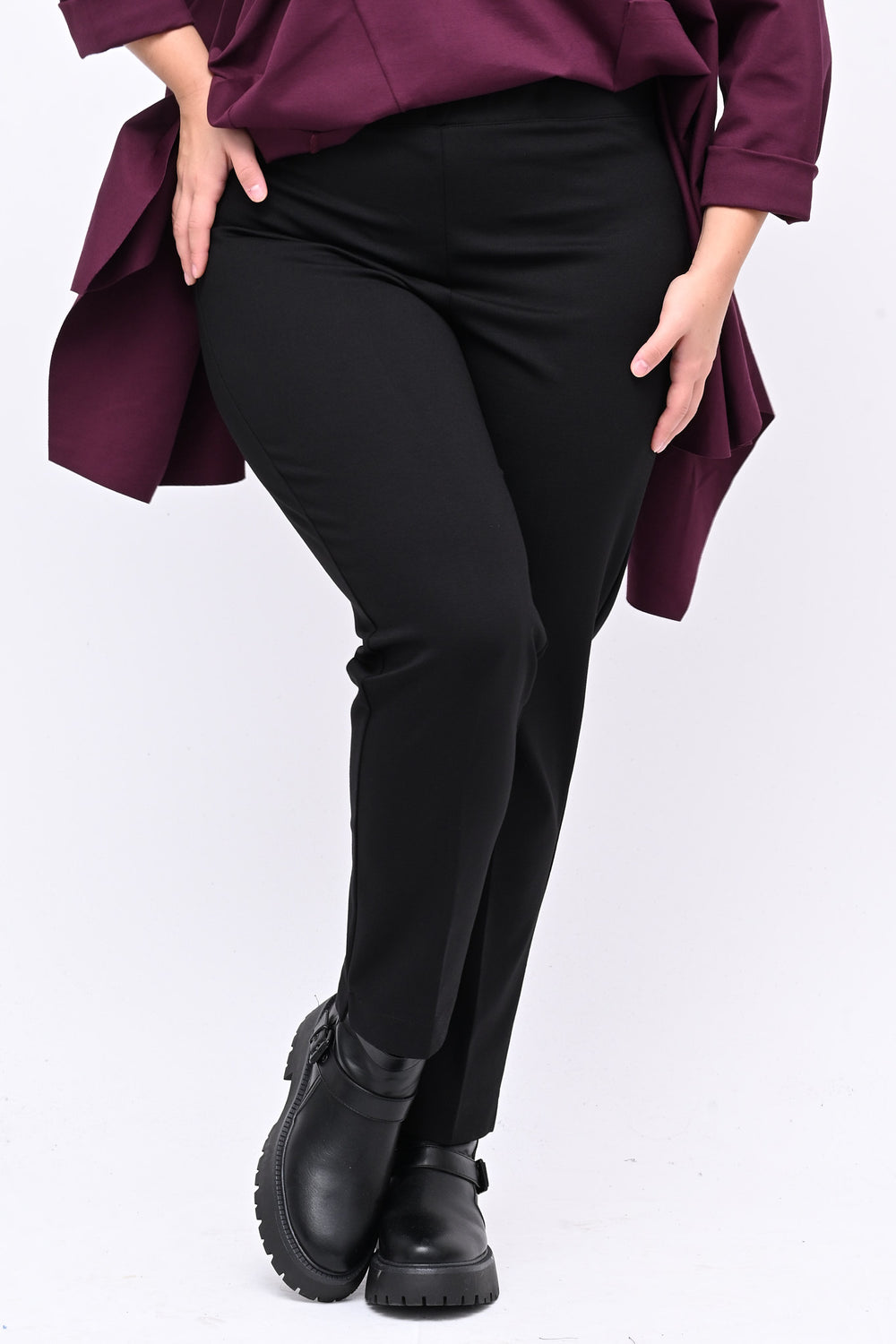 Pantalone punto Milano spacchetto - Nero
