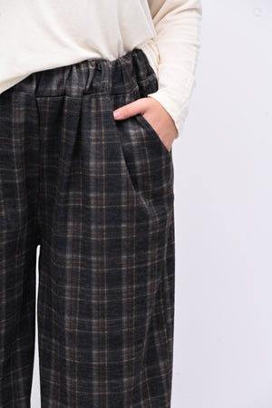 Pantapalazzo jacquard - Nero