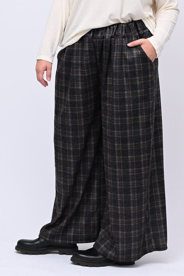 Pantapalazzo jacquard - Nero