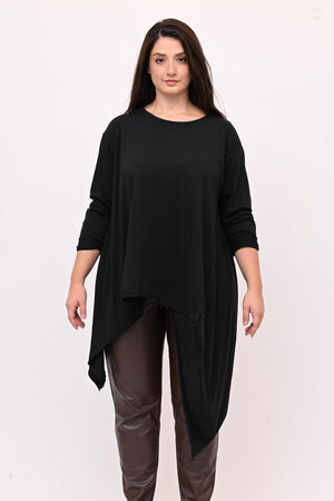 Maximaglia punte asimmetrica - Nero