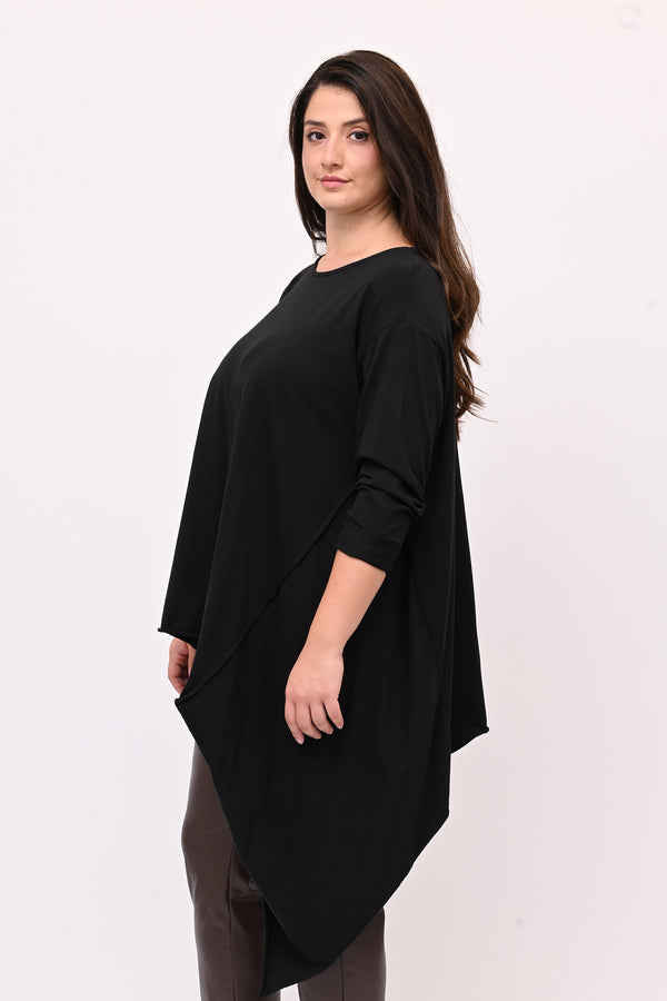 Maximaglia punte asimmetrica - Nero