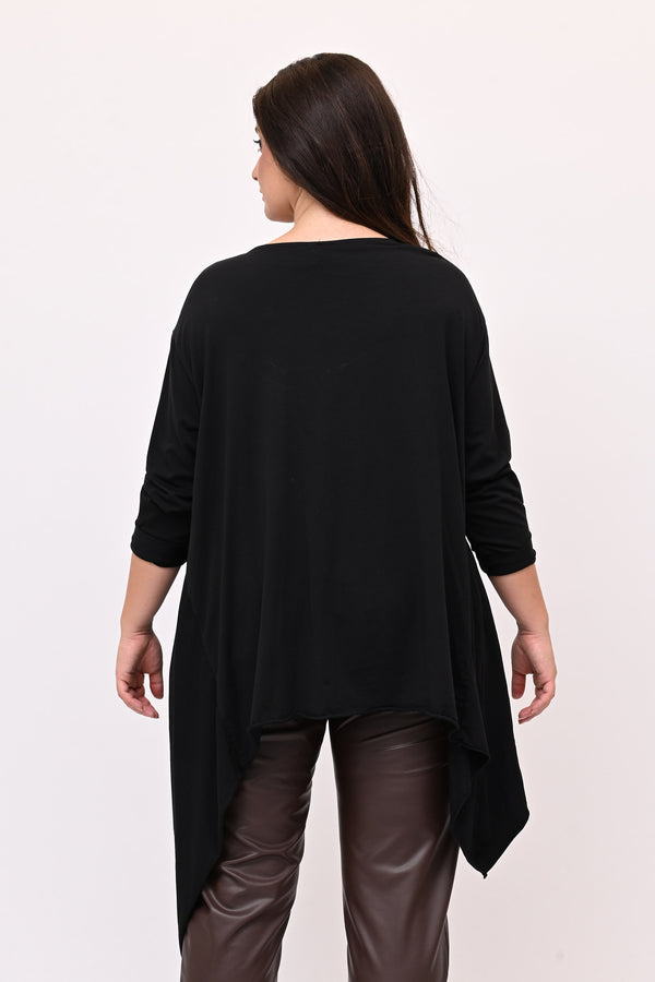 Maximaglia punte asimmetrica - Nero