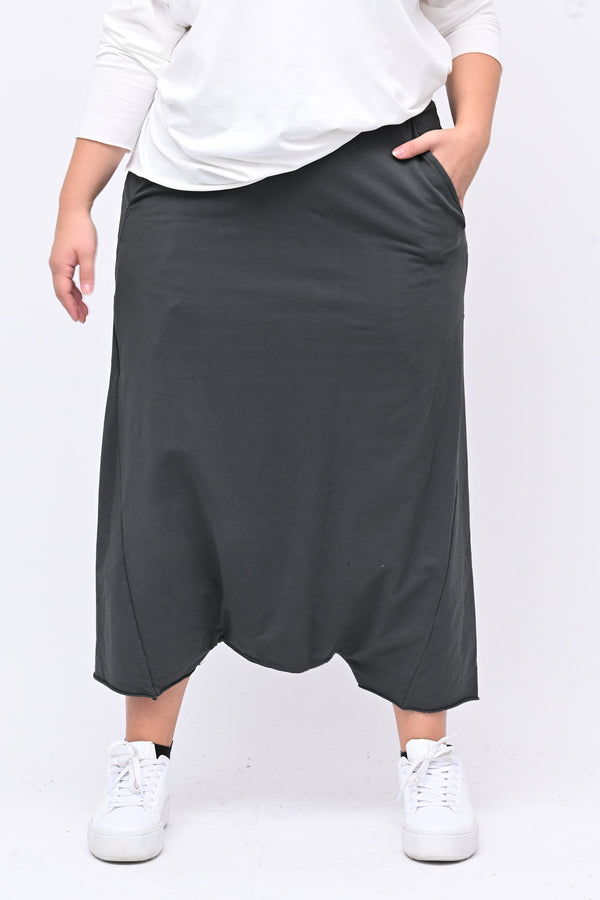 Pantalone turca cavallo basso - Grigio