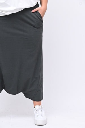 Pantalone turca cavallo basso - Grigio