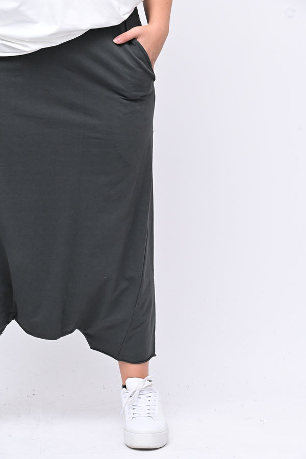 Pantalone turca cavallo basso - Grigio