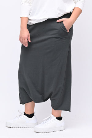 Pantalone turca cavallo basso - Grigio