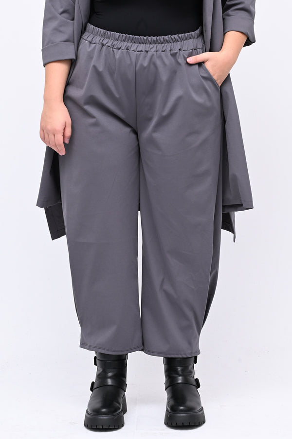 Pantabaggy cuciture - Grigio piombo