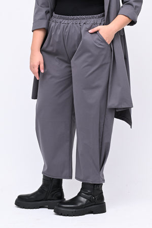Pantabaggy cuciture - Grigio piombo