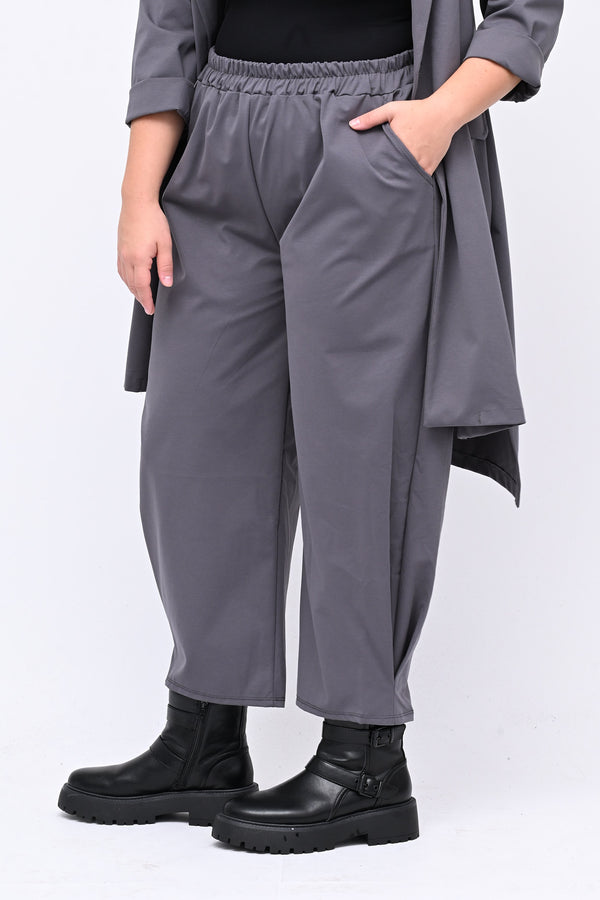 Pantabaggy cuciture - Grigio piombo