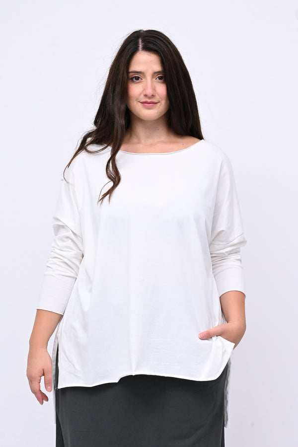Maglia orlo vivo - BURRO