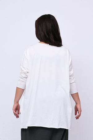 Maglia orlo vivo - BURRO