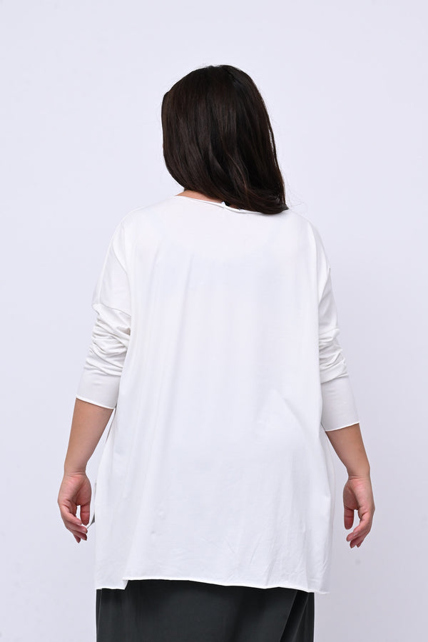 Maglia orlo vivo - BURRO