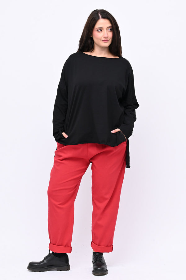 Maglia orlo vivo - NERO