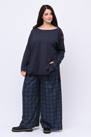 Maglia orlo vivo - BLU