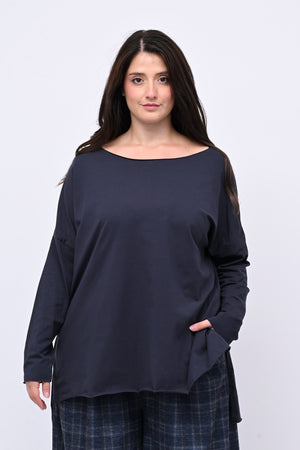 Maglia orlo vivo - BLU