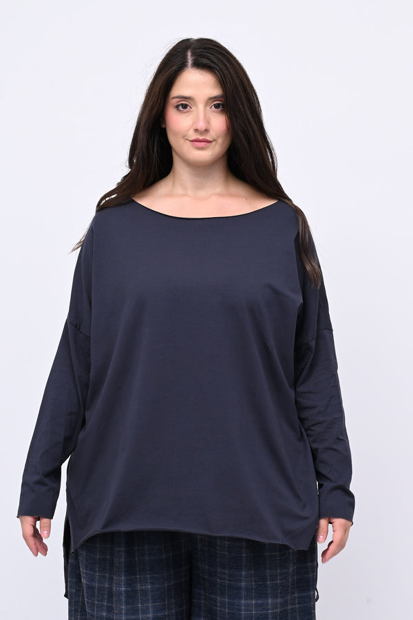Maglia orlo vivo - BLU