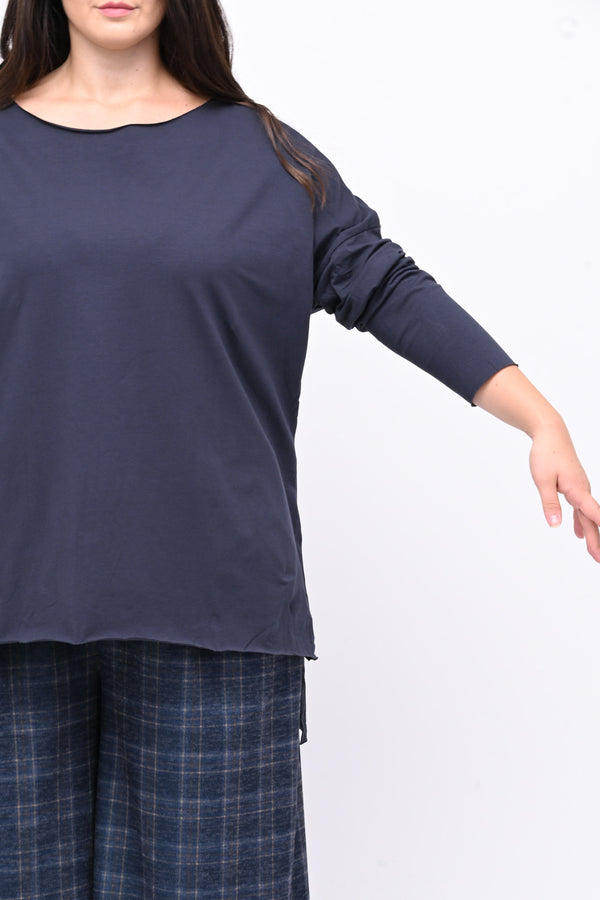 Maglia orlo vivo - BLU