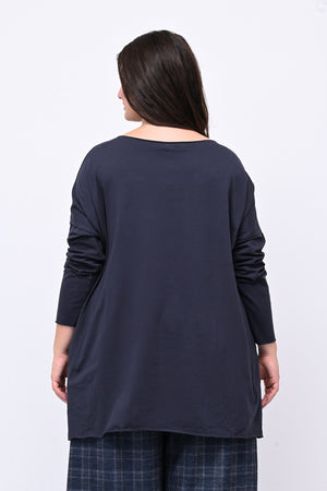 Maglia orlo vivo - BLU