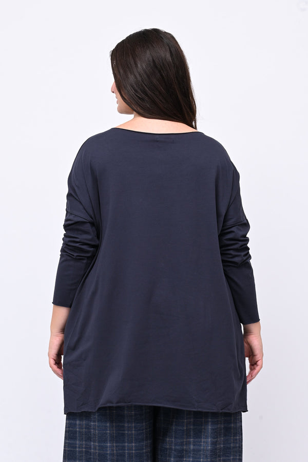 Maglia orlo vivo - BLU