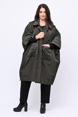 Mantella inserto piumino - Verde militare