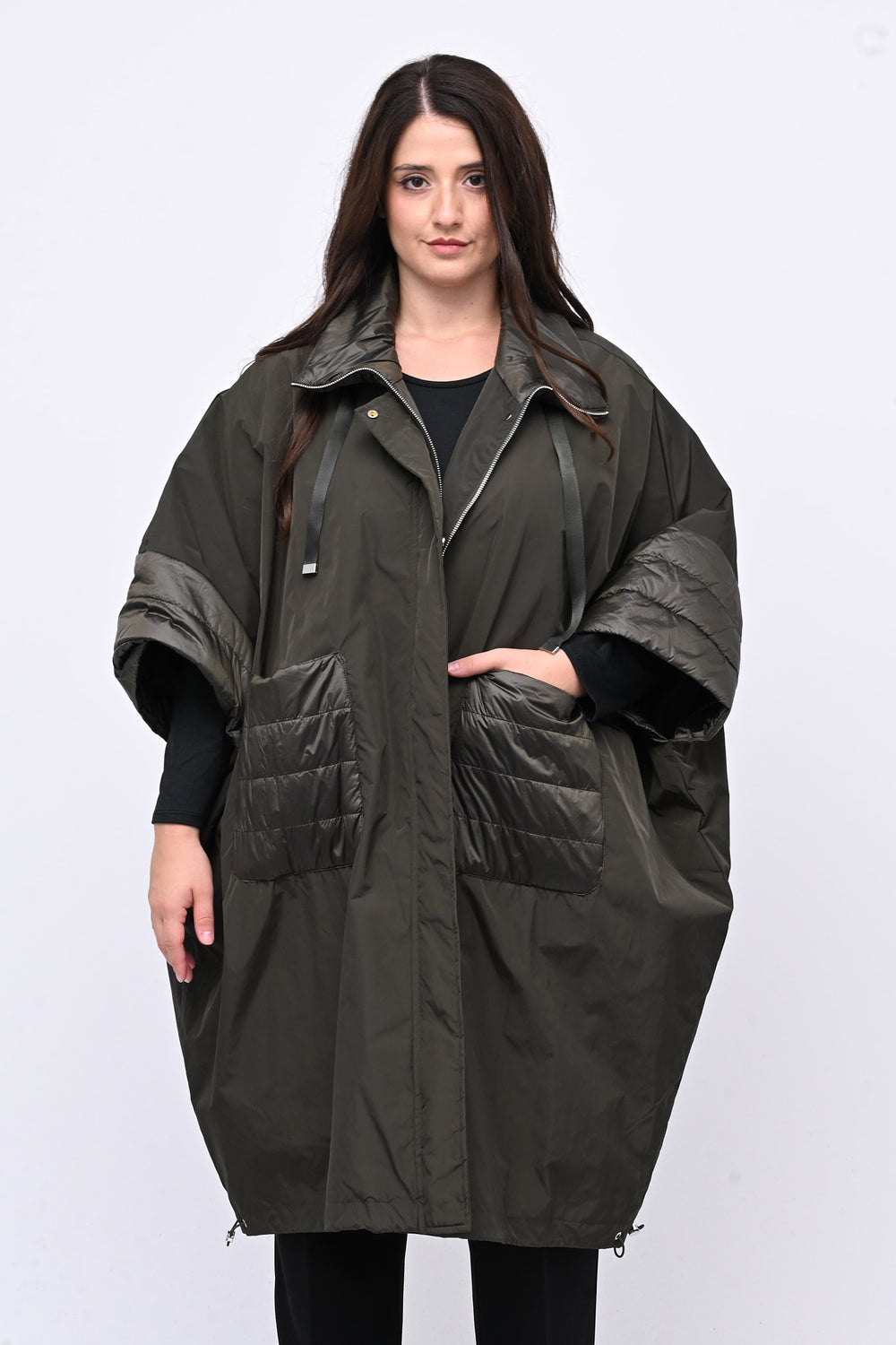 Mantella inserto piumino - Verde militare