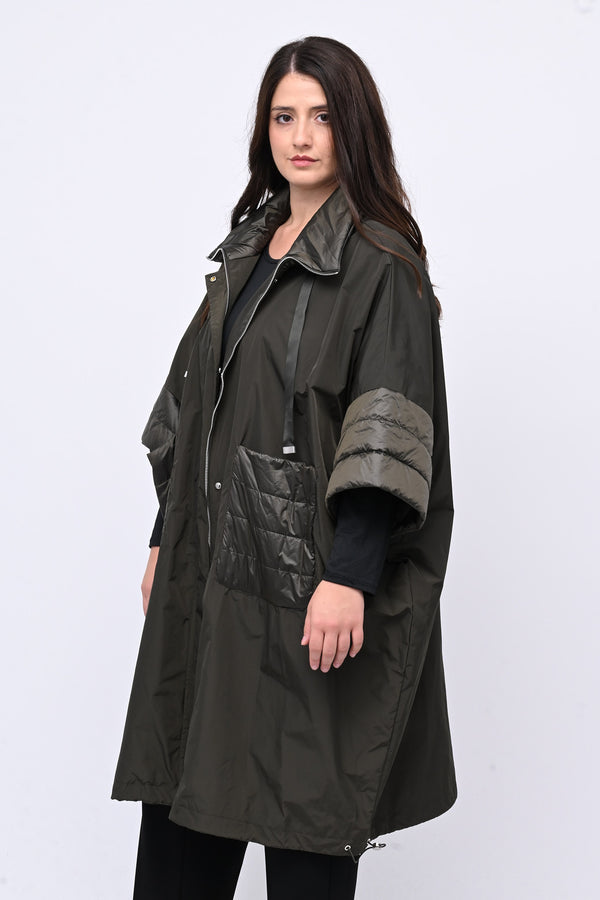 Mantella inserto piumino - Verde militare