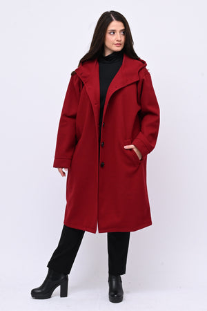 Cappotto bottoni cappuccio - India