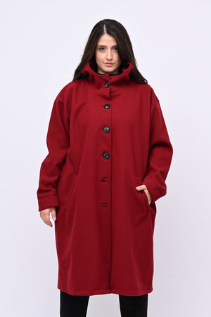 Cappotto bottoni cappuccio - India