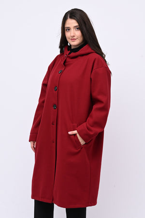 Cappotto bottoni cappuccio - India