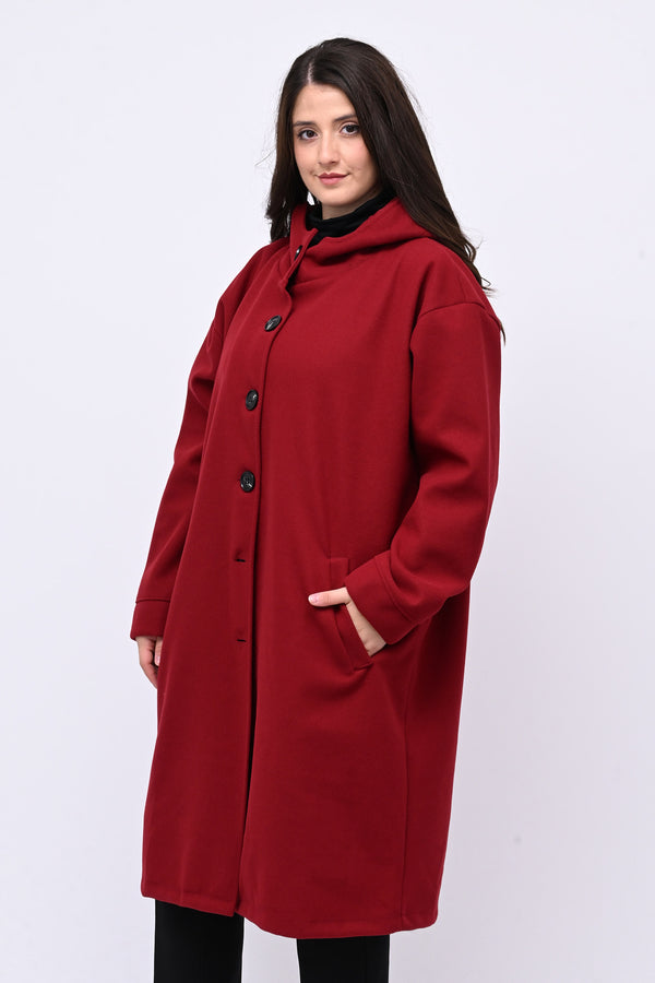 Cappotto bottoni cappuccio - India