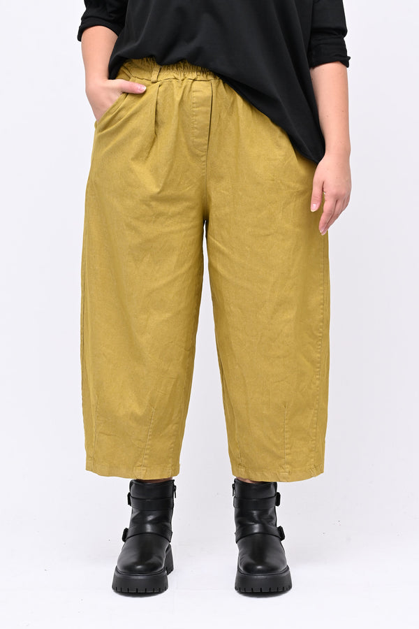 Pantacrop jeans pinces - Senape