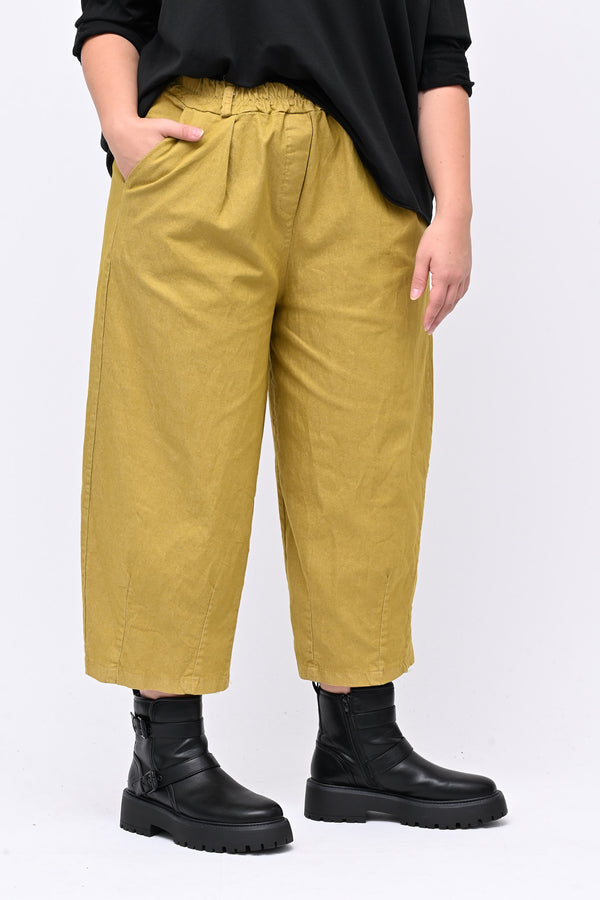 Pantacrop jeans pinces - Senape