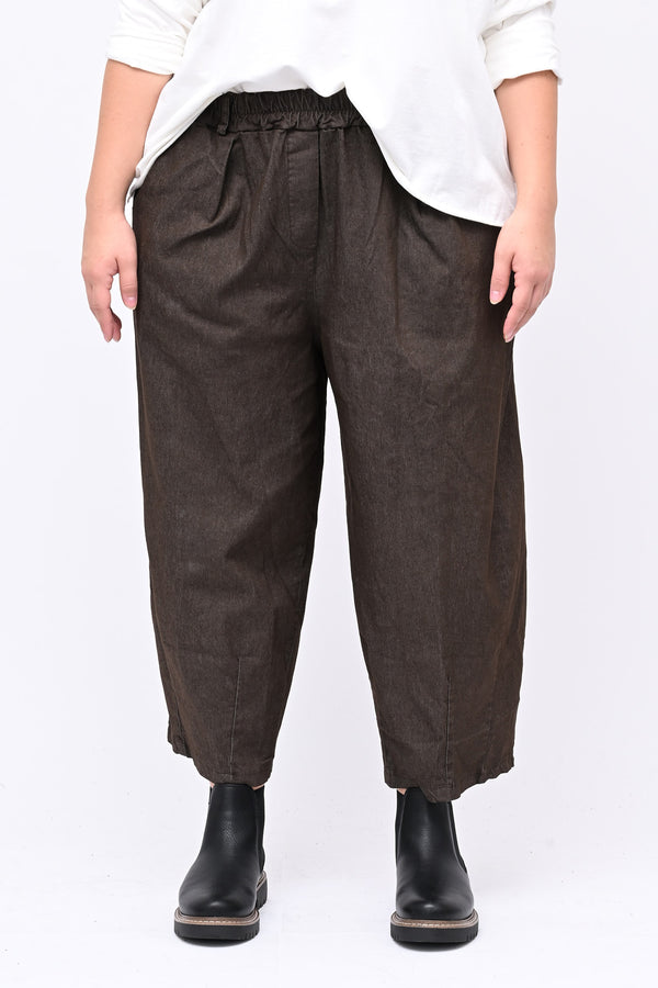 Pantacrop jeans pinces - Moro