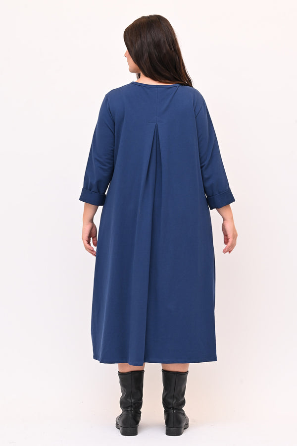 Abito felpa spacco dietro - Jeans