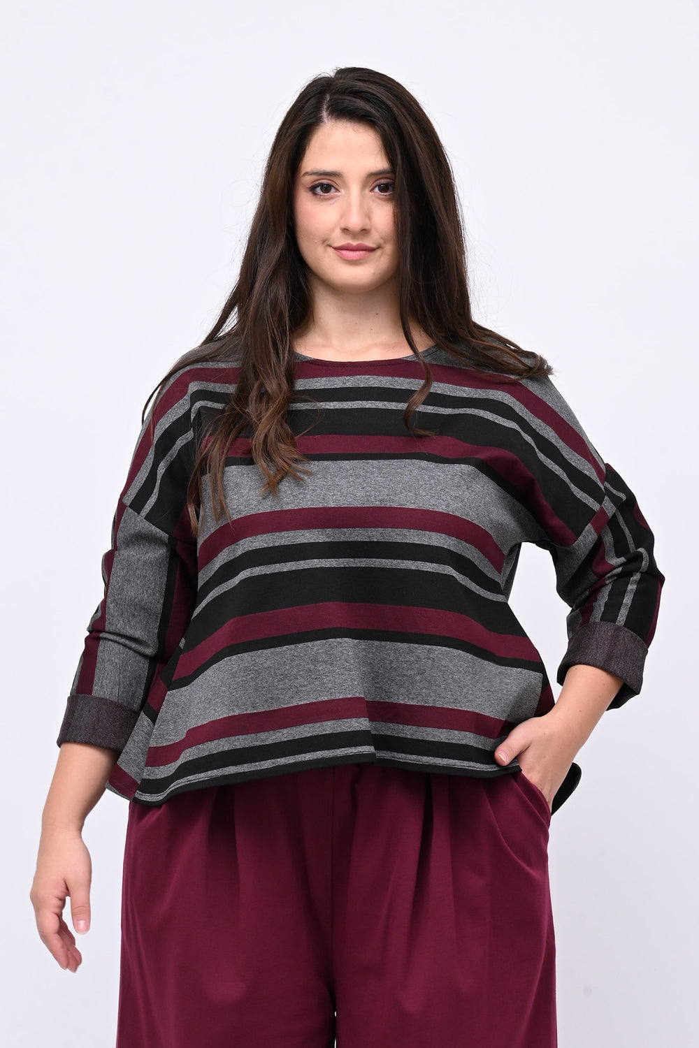 Maglia avvitata coda - Vino