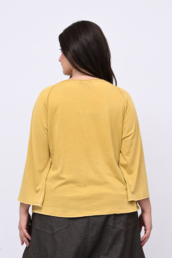 T-shirt fiori stoffa - OCRA