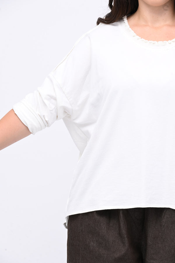 Maglia over arriccio elastico - Burro