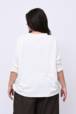 Maglia over arriccio elastico - Burro