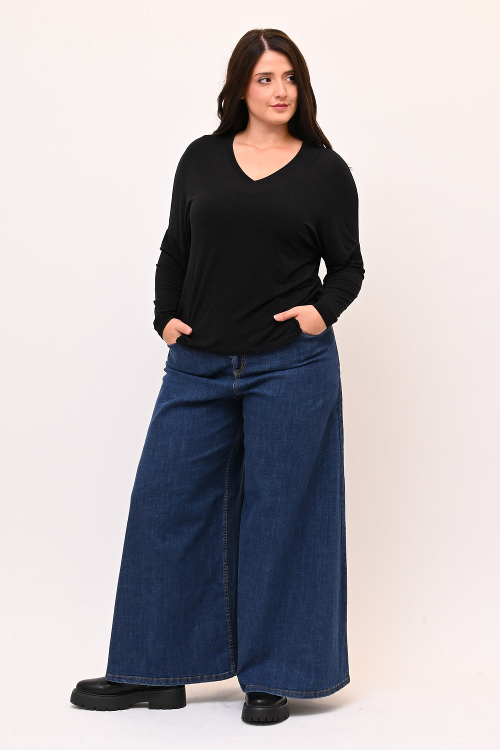 Jeans palazzo elastico - Jeans