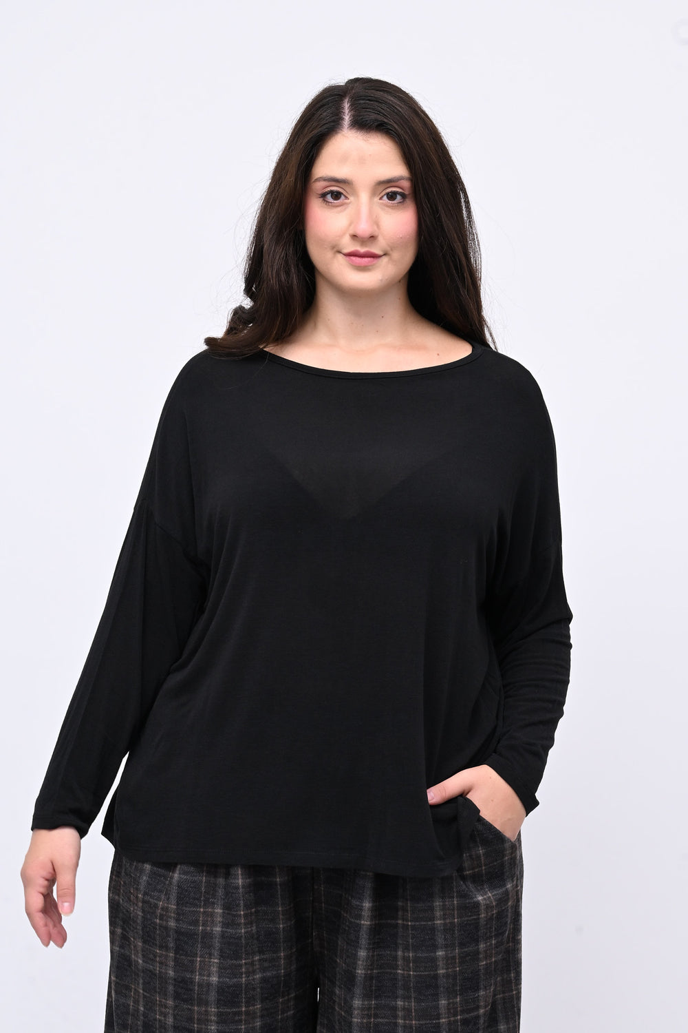 Maglia cachemire barca - Nero