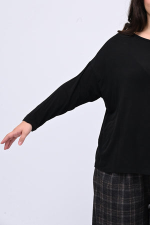Maglia cachemire barca - Nero