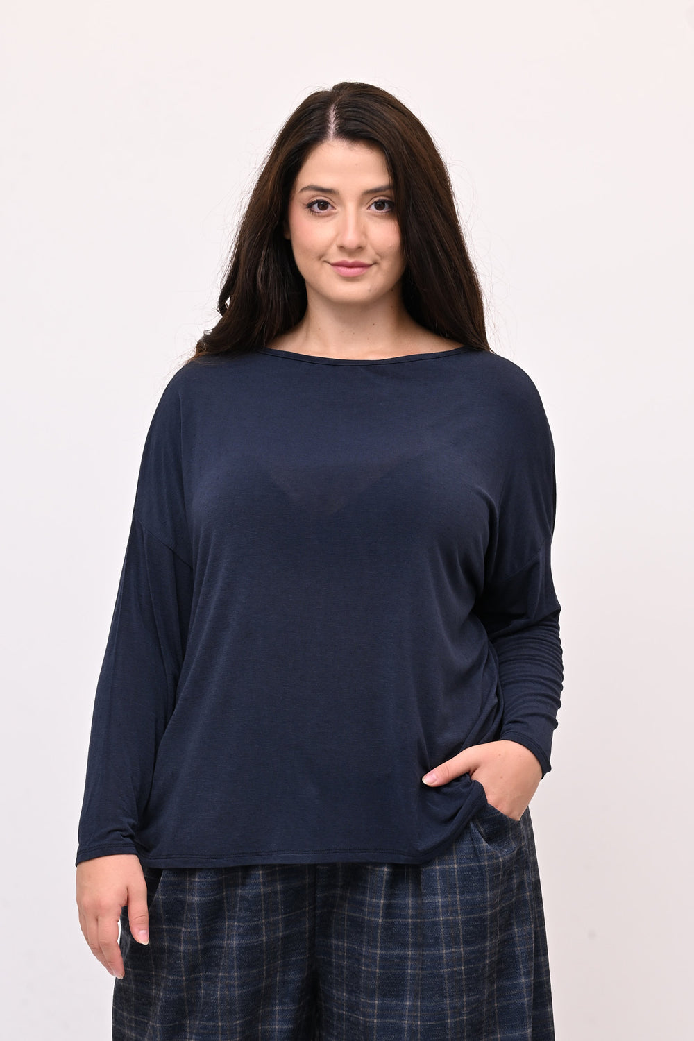 Maglia cachemire barca - Blu