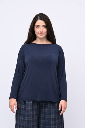 Maglia cachemire barca - Blu
