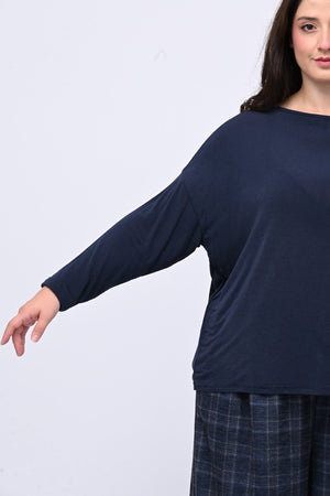 Maglia cachemire barca - Blu