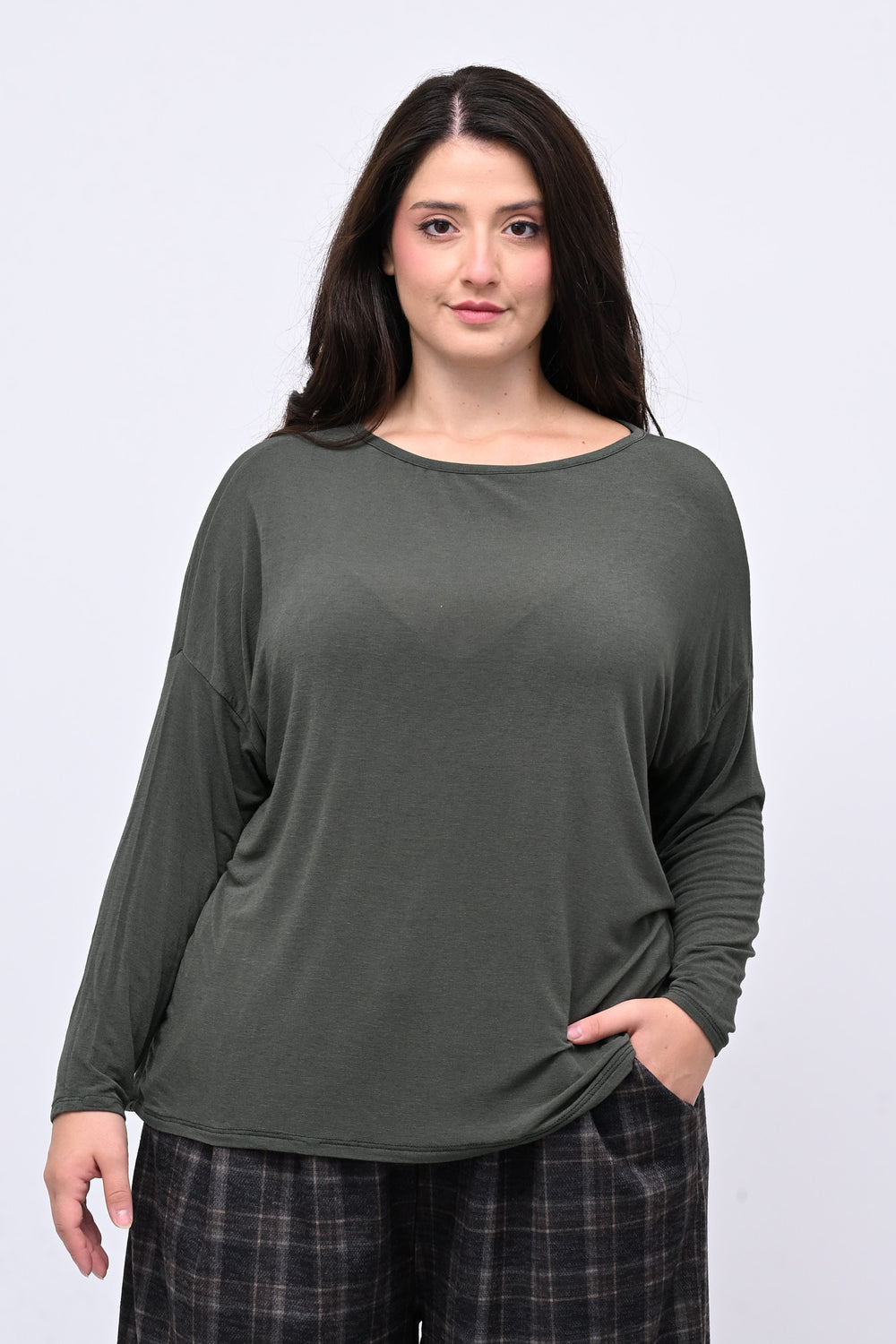 Maglia cachemire barca - Verde militare