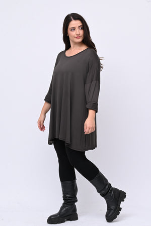 Maglia basica viscosa over - Moro